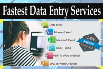 do fastest data entry and internet research in just 24 hours