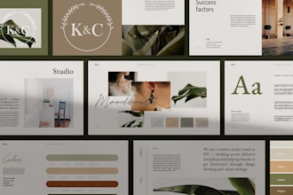Hot Review!  do custom brand guidelines, brand style guides, brand guide, brand book and logo