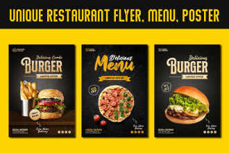 design restaurant flyer food menu card trifold brochure cafe price list poster