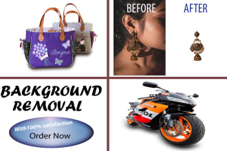 do background removal, shadow creating of images professionally