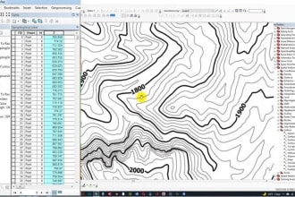 create topographic map using surveys data