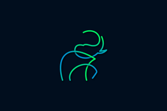 do minimalist line art logo