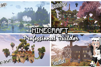 build custom spawn, floating island, hub, map or anything