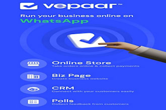 professionally create and setup a whatsapp store for you using vepaar, whatsash