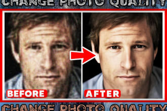 enhance, improve and upscale low quality image