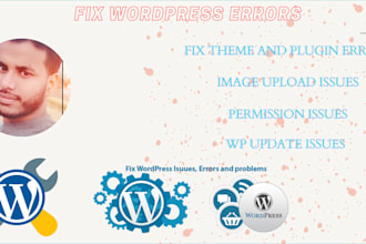 fix wordpress errors and wordpress issues