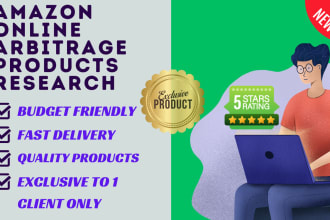 provide products for amazon online arbitrage exclusive to 1 client
