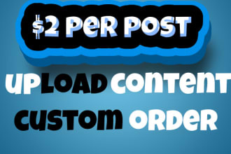upload content, post articles on wordpress blog or website