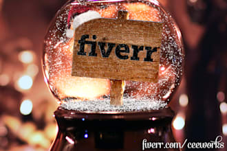 put your logo or message in a snow globe for christmas