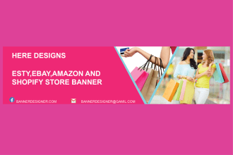 design esty,ebay,amazon and shopify store banner