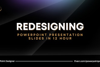 redesign powerpoint presentation slides and covert them into animation video