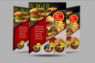 design a flyer for food and business
