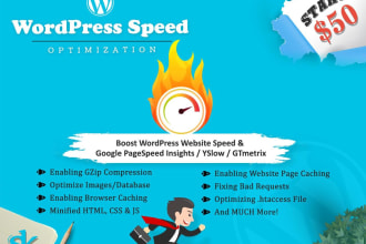 do wordpress speed optimization, increase website page speed