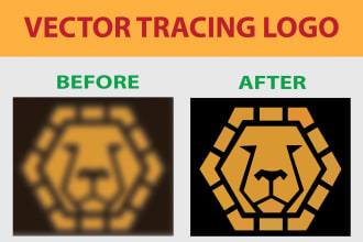 redesign vectorize logo or image to vector