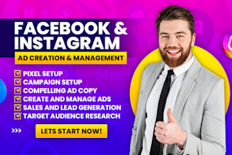 set up agency facebook and instagram ads campaign for leads and sales