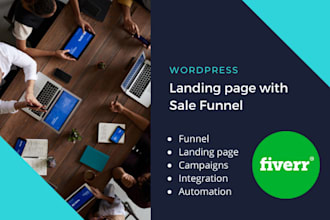 design modern and unique landing page or homepage