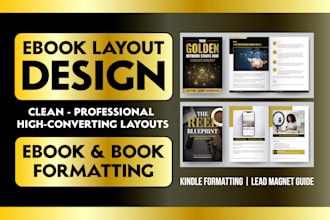 ebook formatting and layout design , kindle formatting and lead magnet ebook