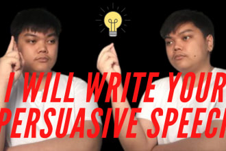write a persuasive speech on any topic