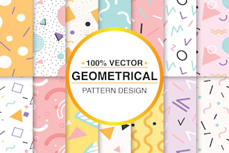 design seamless, floral, textile, geometrical patterns