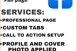 do the facebook business page creation and fan page creation