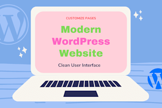 create a modern wordpress website