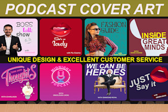 design a podcast cover art