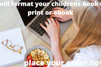 format your childrens book to print or ebook
