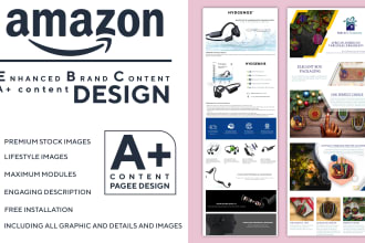 design amazon enhanced brand content or a plus content pages