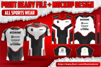 layout your jersey designs into patterns for sublimation