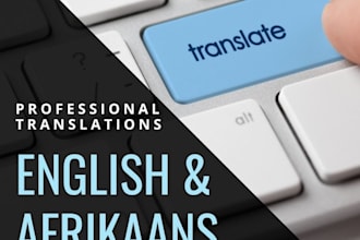 translate 1000 words between english and afrikaans