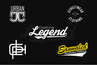 do unique urban streetwear clothing logo design within 24 hours