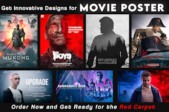 design professional movie poster, album or podcast cover