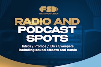 produce radio or podcast spots