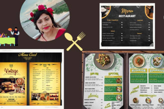 design food flyer, restaurant menu or poster