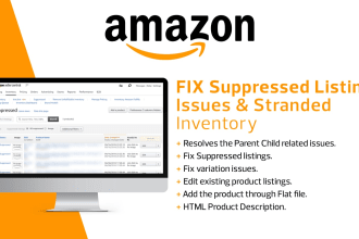 fix amazon suppressed listing and stranded inventory