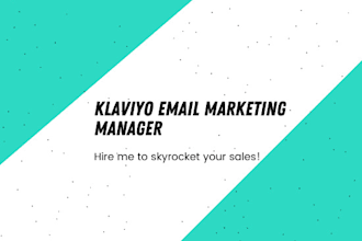 be your klaviyo email marketing manager