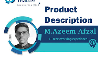 write catchy product descriptions