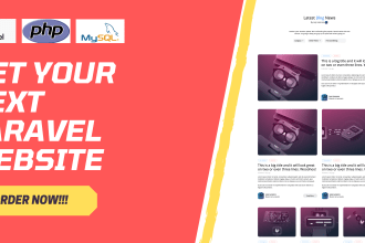 be your php laravel developer and develop custom php laravel websites