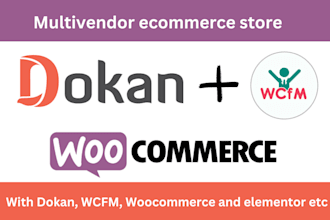 create multi vendor website with woocommerce dokan and wcfm