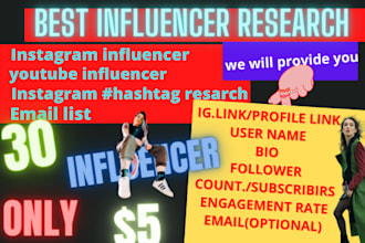 do instagram  influencer research youtube influencer
