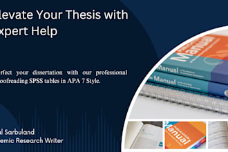 do proofreading of statistical analysis tables in apa 7
