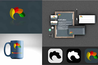 design only lettermark and abstract modern luxury logo