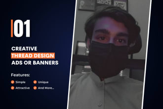 make creative thread design, ads and banners