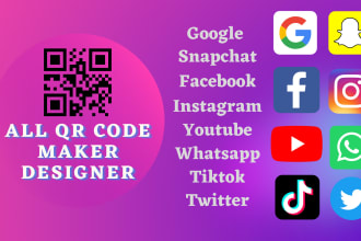 make best custom qr code with your logo design