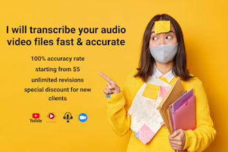 transcribe your audio video files accurately