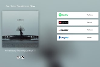 create spotify pre save link for your music