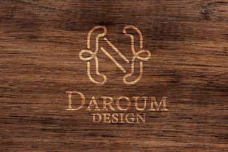a design custom retro logo flyer postcard