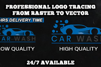 vector tracing raster logo to vector