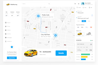 design web application, dashboard UI