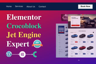 be a dynamic wordpress website expert by elementor pro, crocoblock, acf